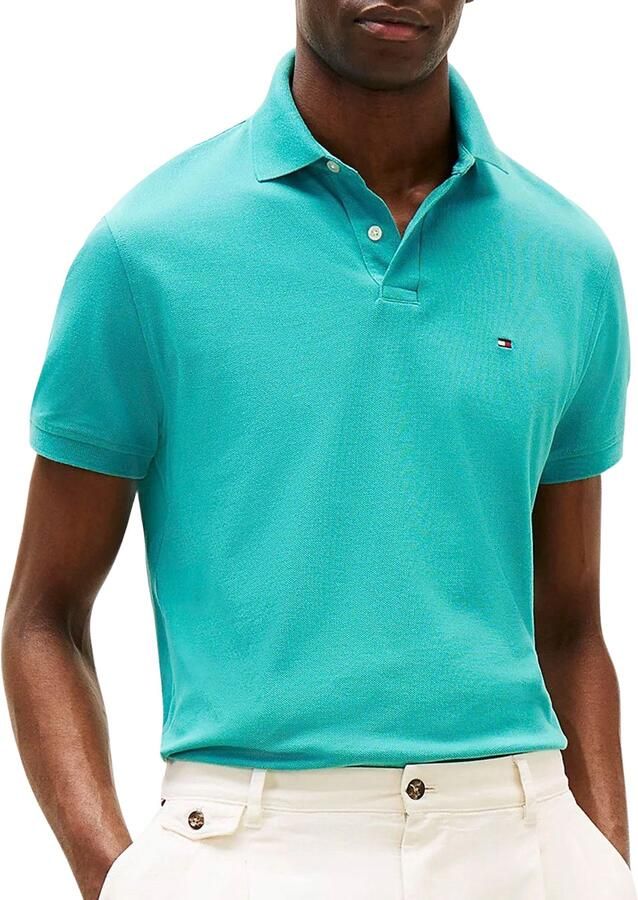 Tommy Hilfiger regular fit polo 1985 blauw