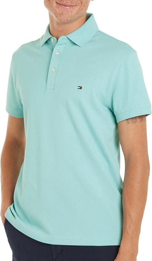 Tommy Hilfiger Slim fit poloshirt van een mix van katoen en elastaan