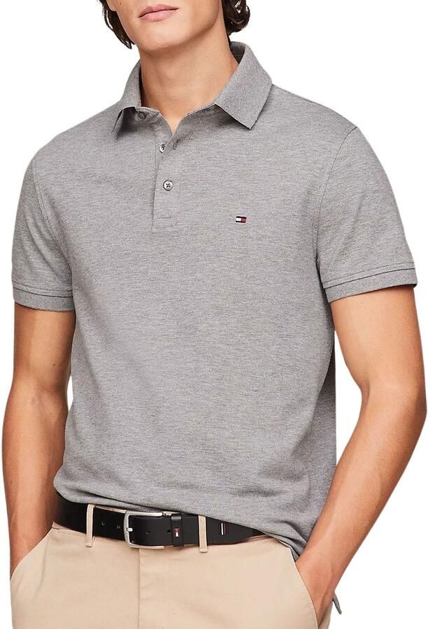 Tommy Hilfiger Poloshirt 1985 SLIM POLO van iets gestructureerd piqué