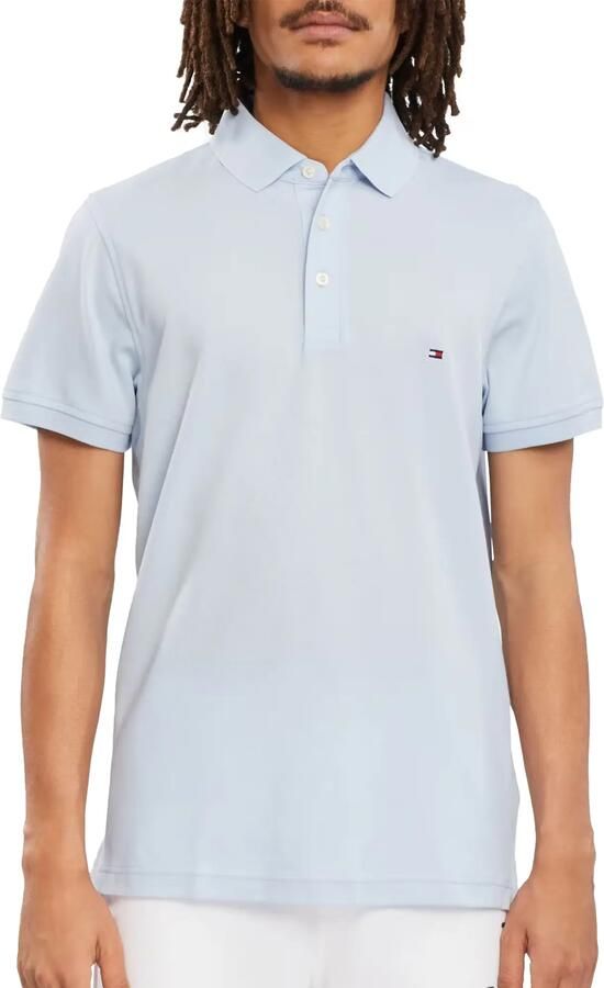 Tommy Hilfiger Poloshirt 1985 SLIM POLO met piquéstructuur en borduursel gemêleerd casual slim fit katoenmix polokraag - Foto 16
