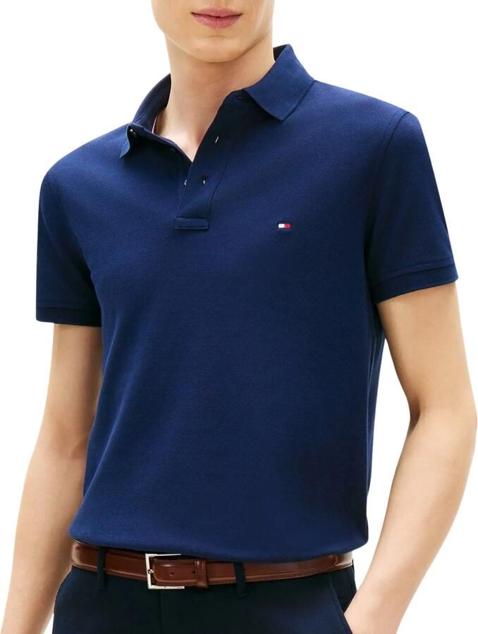 Tommy Hilfiger Heren Slim Fit Polo 1985 Collectie Blue Heren - Foto 4