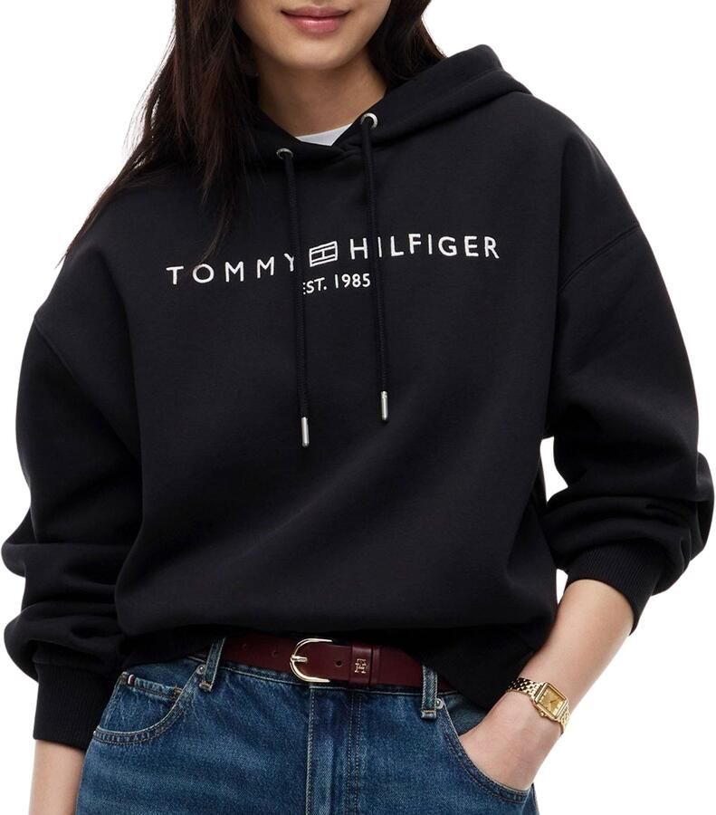Tommy Hilfiger Corp Logo Modern Hoodie Dames