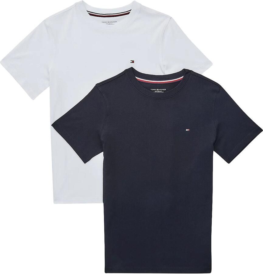 Tommy Hilfiger Underwear T-shirt 2 PK SS TEE met borduursel en ronde hals in 2-pack (2-delig Set van 2) - Foto 4