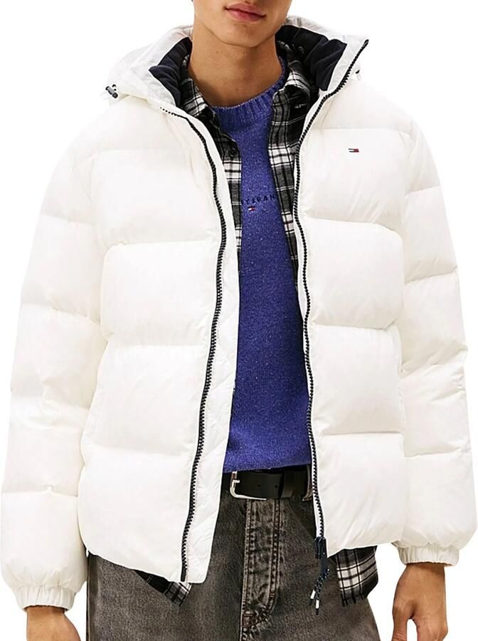 Tommy Jeans Regular fit donsjack met stitching