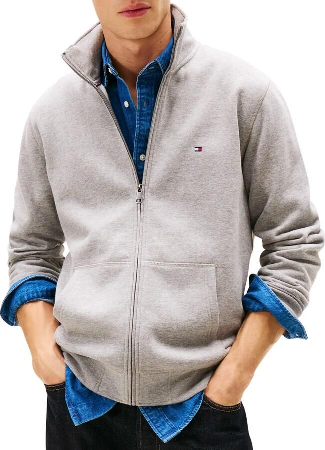 Tommy Hilfiger Regular fit sweatjack van katoenmix