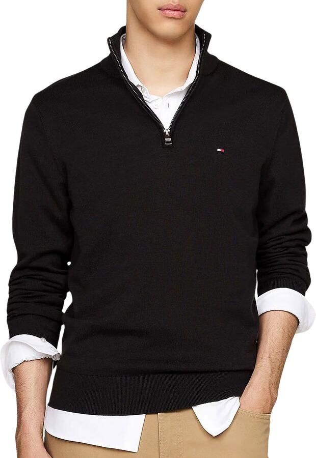 Tommy Hilfiger Schipperstrui ESSENTIAL COTTON ZIP MOCK