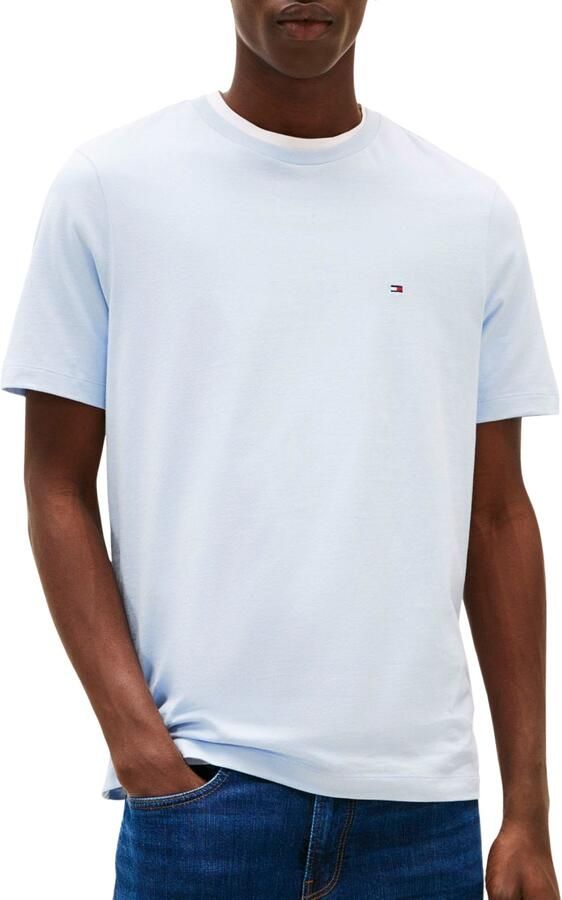 TOMMY HILFIGER Heren Polo's & T-shirts Ess Seasonal Reg Fit Solid Tee Lichtblauw - Foto 9