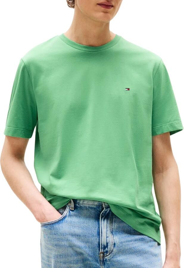 TOMMY HILFIGER Heren Polo's & T-shirts Ess Seasonal Reg Fit Solid Tee Groen