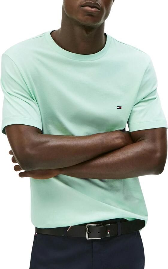 Tommy Hilfiger T-shirt ESSENTIAL REG FIT SOLID TEE met borduursel en ronde hals - Foto 6