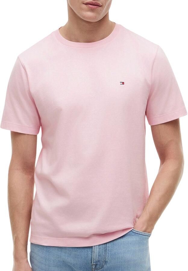 Tommy Hilfiger T-shirt Korte Mouw Reg Fit Crew Neck T-Shirt Pink Lily - Foto 3