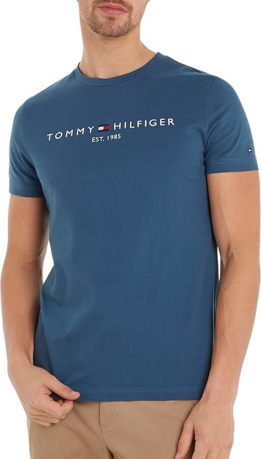 Tommy Hilfiger Core Embroidered Logo T-Shirt Blue- Heren Blue - Foto 19