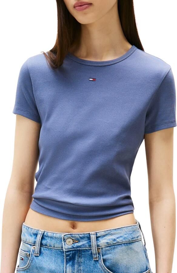 TOMMY JEANS Shirt met korte mouwen TJW SLIM ESSENTIAL RIB SS EXT - Foto 5