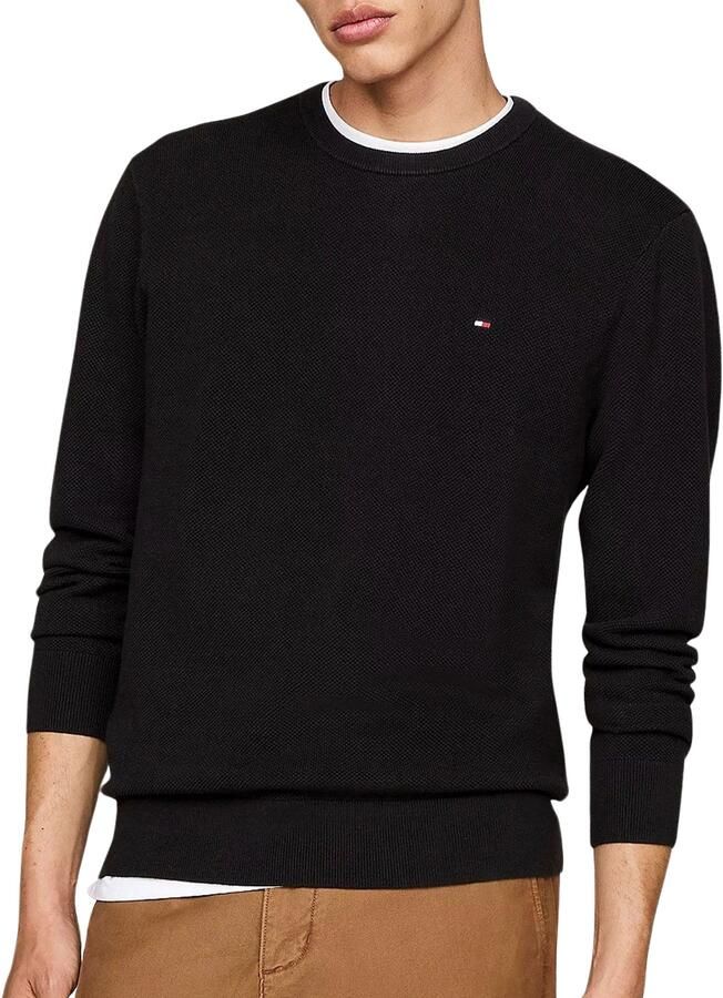Tommy Hilfiger Trui met ronde hals ESSENTIAL STRUCTURE CREW NECK met structuur en label - Foto 11