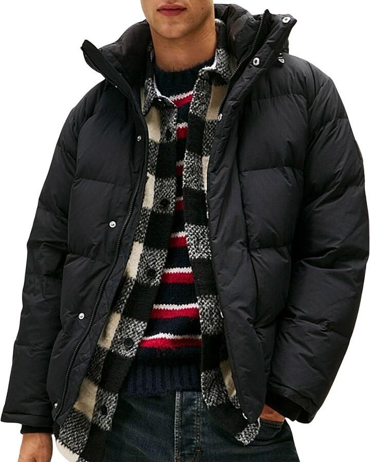 Tommy Jeans Gewatteerd regular fit jack met capuchon