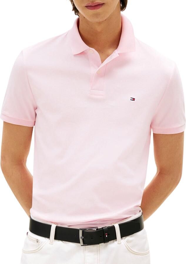 Tommy Hilfiger Polo Shirt Korte Mouw Liquid Cotton Regular Fit Polo Shirt Pink Lily