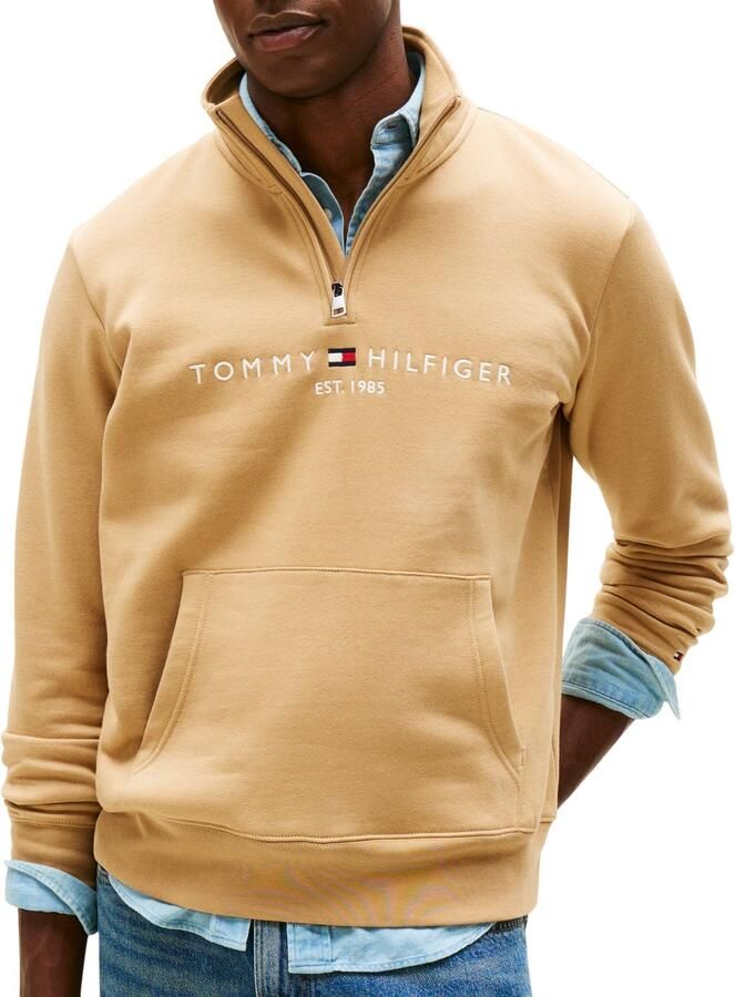 Tommy Hilfiger Logo Mock Neck Sweater Heren