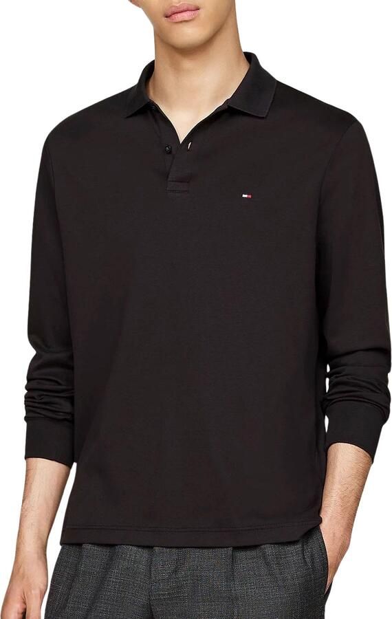 Tommy Hilfiger Poloshirt met lange mouwen L S LIQUID COTTON REG POLO met jersey en merklabel - Foto 9