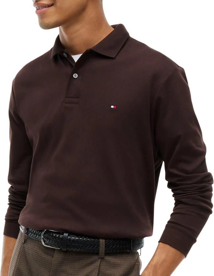 Tommy Hilfiger regular fit polo bruin - Foto 4