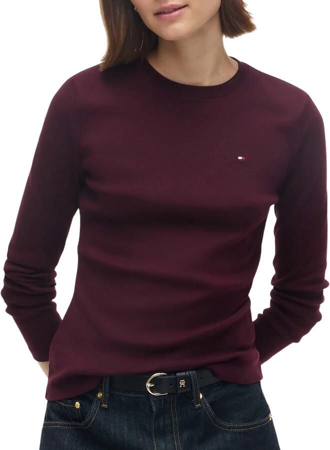 Tommy Hilfiger Slim fit shirt met lange mouwen van puur katoen
