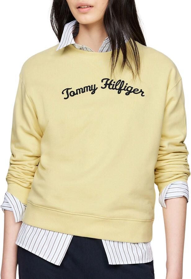 Tommy Hilfiger MDRN Regular Script Logo Crew Sweater Dames