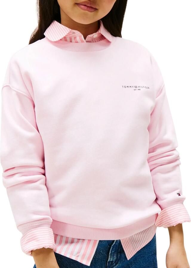 Tommy Hilfiger Sweatshirt MINI CORP C-NECK SWEATSHIRT voor kinderen tot 16 jaar met logostiksel - Foto 6