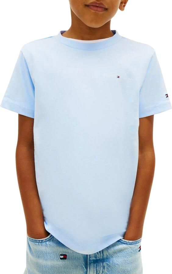 TOMMY HILFIGER Polo's & T-shirts Mini Corp T-shirt Lichtblauw - Foto 3