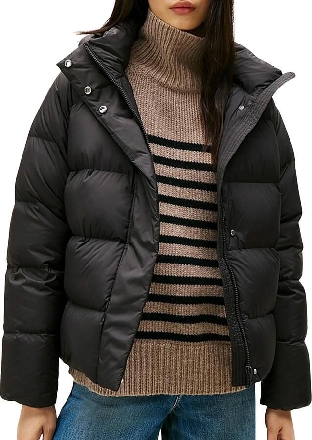 Tommy Hilfiger Slim fit donsjack met logo-applicatie
