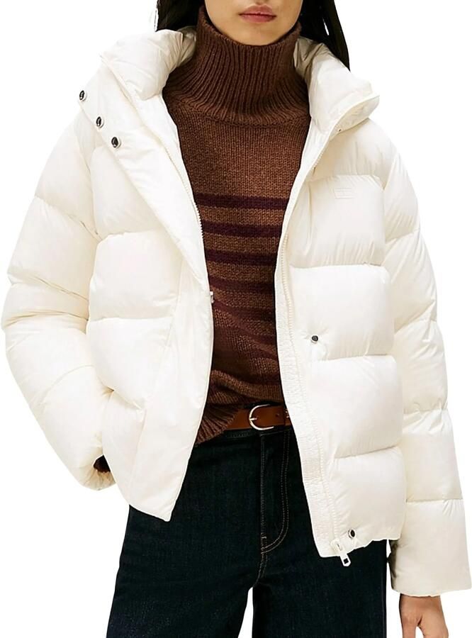Tommy Hilfiger Slim fit donsjack met logo-applicatie