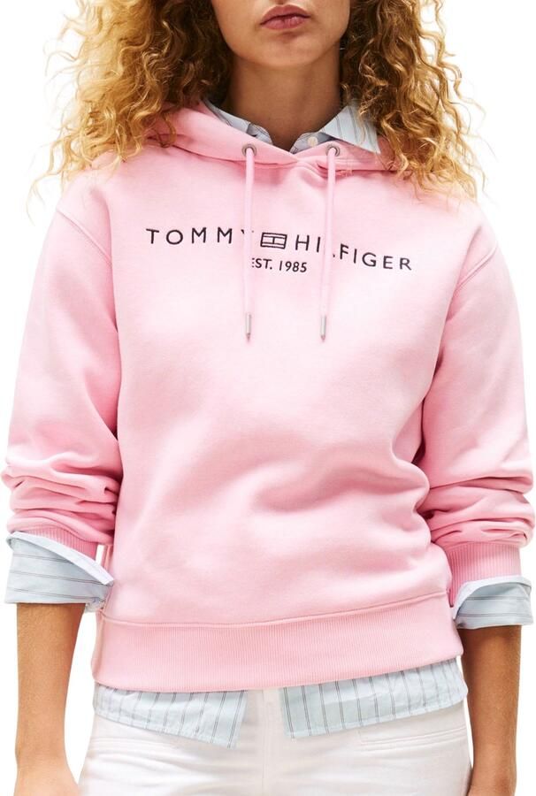 Tommy Hilfiger Hoodie MDRN REG CORP LOGO HOODIE met geborduurd logo-opschrift