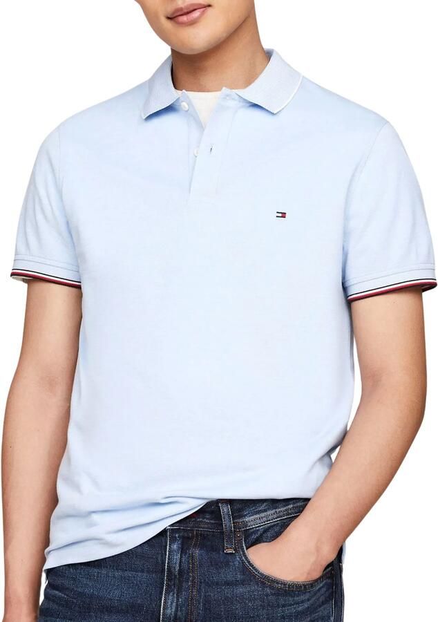 Tommy Hilfiger Mouline Oxford Tipping Slim Polo Heren
