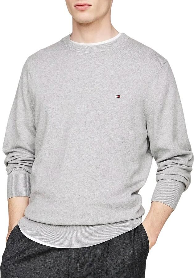 Tommy Hilfiger Regular fit gebreide pullover van een mix van katoen en kasjmier - Foto 3