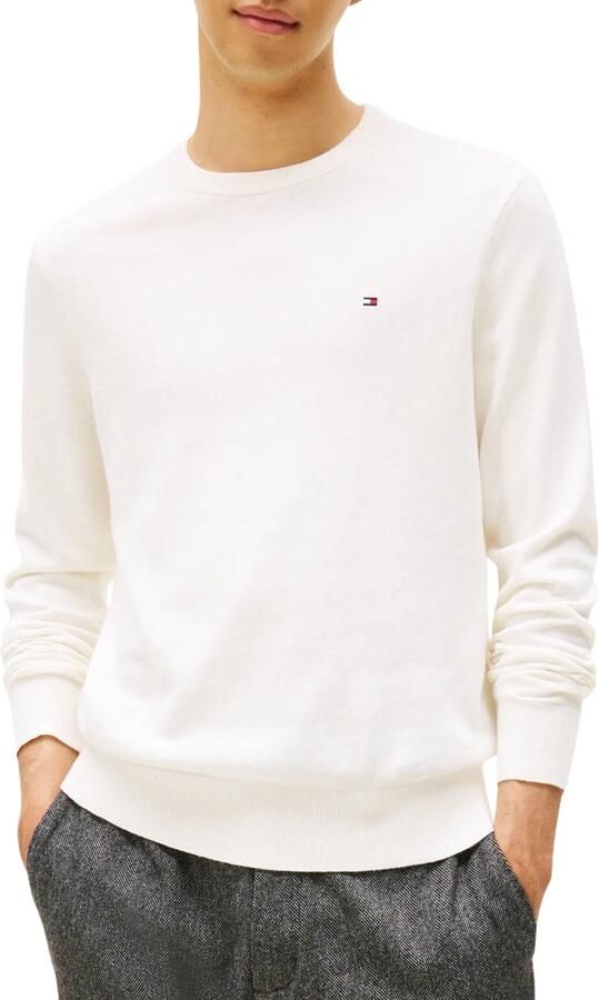 Tommy Hilfiger Regular fit gebreide pullover van een mix van katoen en kasjmier - Foto 4