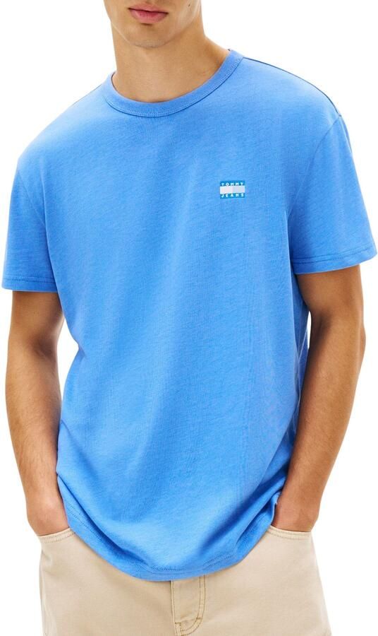TOMMY JEANS Heren Polo's & T-shirts Tjm Reg Badge Tee Ext Lichtblauw - Foto 5