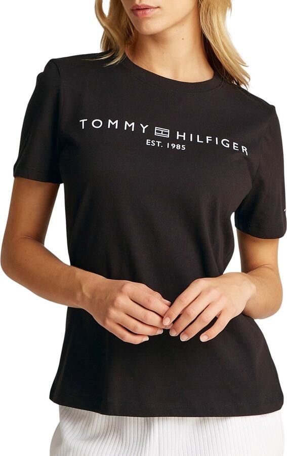 Tommy Hilfiger Shirt met korte mouwen REG CORP LOGO C-NK met logo en borduursel - Foto 8