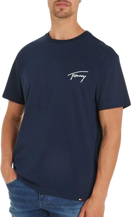 TOMMY JEANS T-shirt TJM REG SIGNATURE TEE EXT met geborduurd handtekening-logo - Foto 2