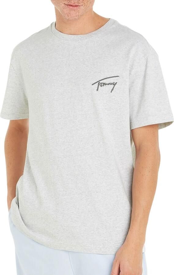 TOMMY JEANS T-shirt TJM REG SIGNATURE TEE EXT met geborduurd handtekening-logo
