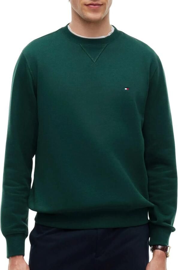 Tommy Hilfiger Sweatshirt ESS SEASONAL FLEECE CREWNECK met ronde hals en borduursel