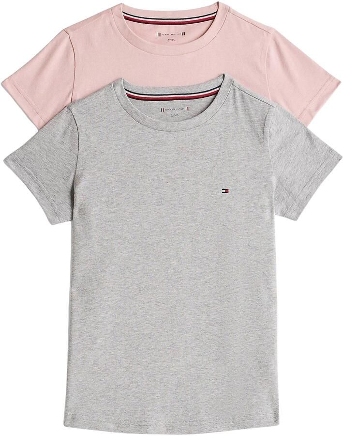 Tommy Hilfiger Underwear T-shirt 2P CN TEE met borduursel en ronde hals in 2-pack (2-delig Set van 2)