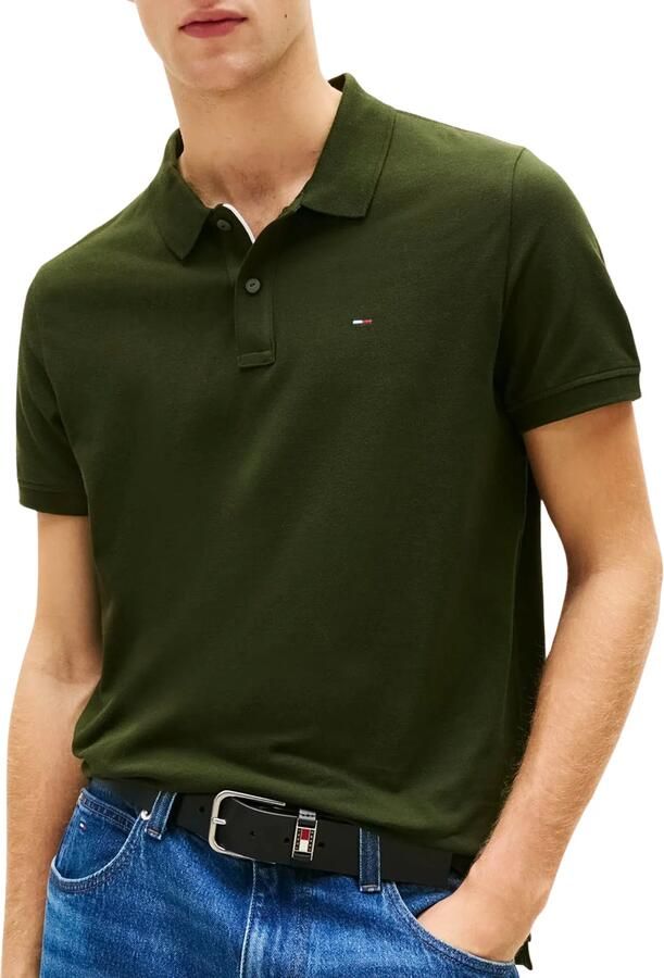 TOMMY JEANS Heren Polo's & T-shirts Tjm Slim Placket Polo Ext Donkergroen - Foto 5