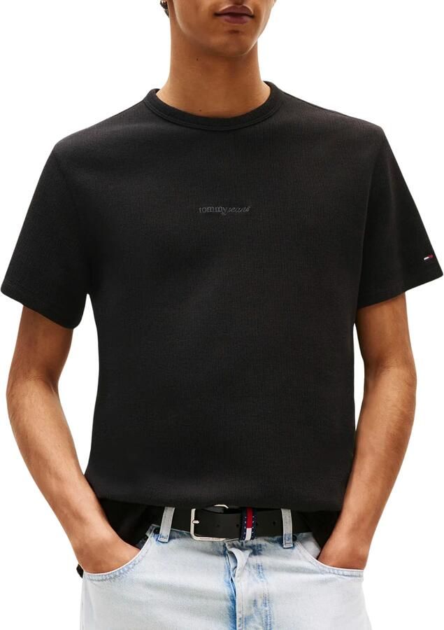 Tommy Jeans Slim fit gebreide pullover met structuurmotief