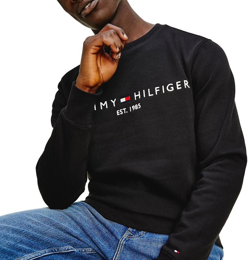 Tommy Hilfiger Sweatshirt TOMMY LOGO SWEATSHIRT met ronde hals en borduursel - Foto 2