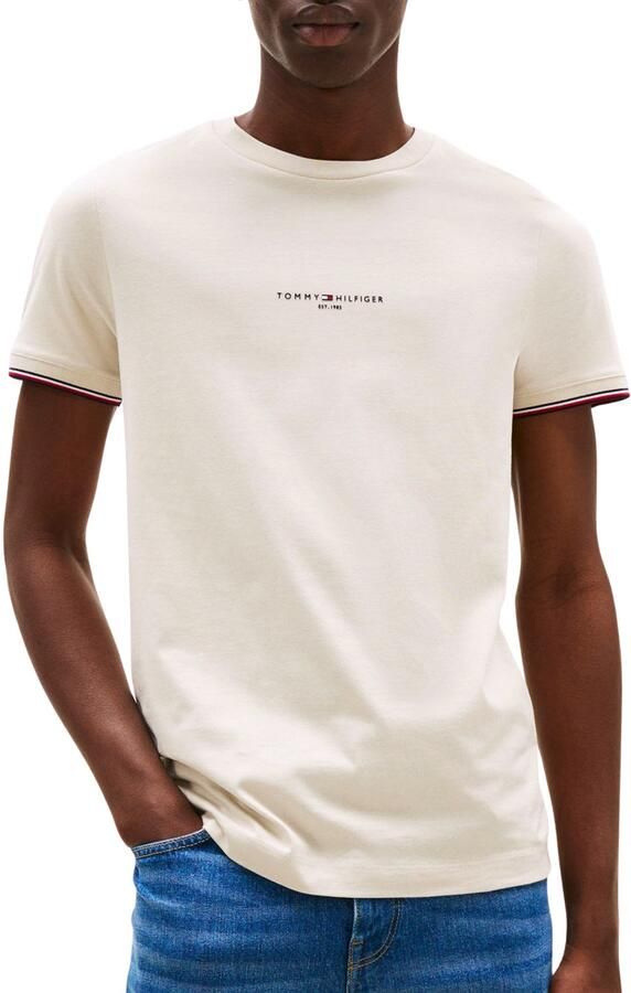 Tommy Hilfiger Slim fit T-shirt van puur katoen - Foto 5