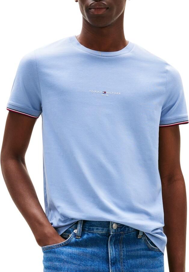 Tommy Hilfiger Slim fit T-shirt van puur katoen - Foto 5