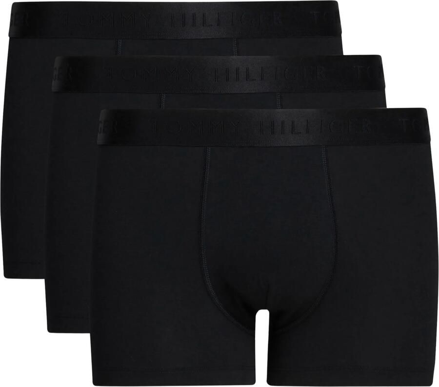 Tommy Hilfiger Boxershort met elastische band met logo in een set van 3 stuks