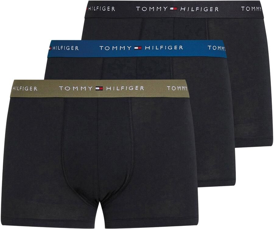 Tommy Hilfiger Regular fit boxershort van een mix van katoen en elastaan in een set van 3 stuks