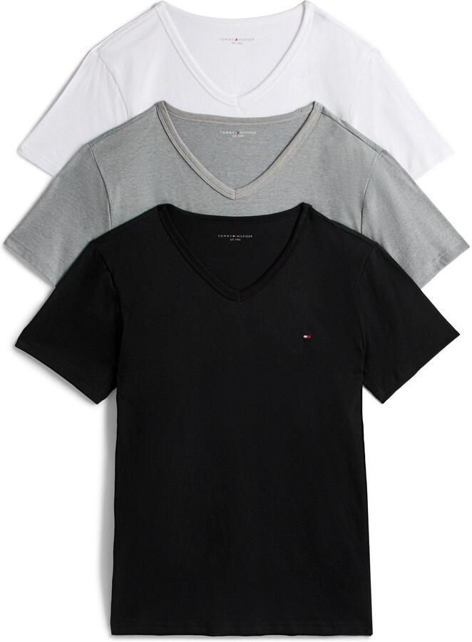 Tommy Hilfiger T-shirtset van puur katoen in een set van 3 stuks
