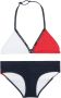 Tommy Hilfiger triangel bikini donkerblauw wit rood Meisjes Gerecycled polyamide (duurzaam) 152 164 - Thumbnail 2