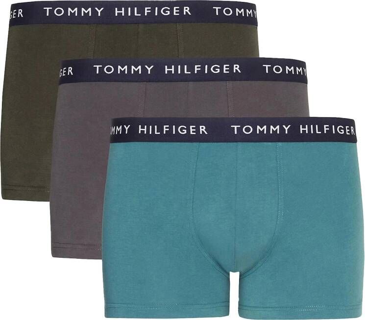 Tommy Hilfiger Underwear Trunk (3-pack) Boxershorts Kleding frosted green army green dark ash maat: M beschikbare maaten:S M L