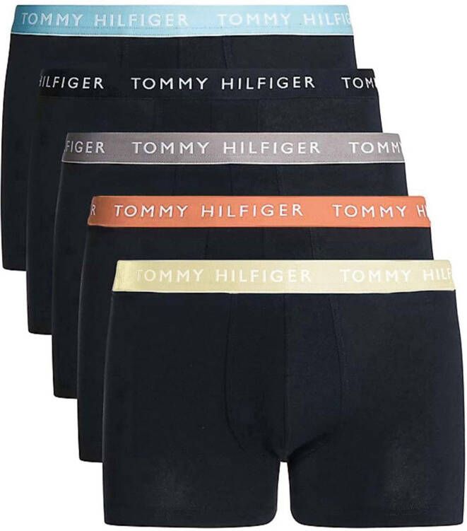 Tommy Hilfiger Underwear Trunk met logo op de tailleband (set 5 stuks Set van 5)