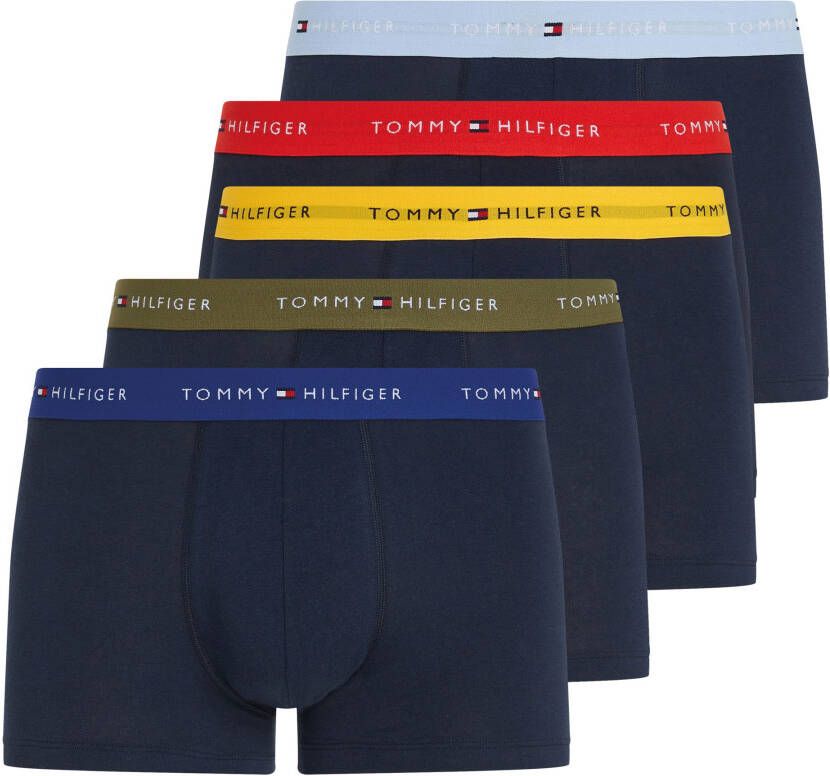 Tommy Hilfiger Underwear Trunk 5P TRUNK WB met elastische logo-band (5 stuks Set van 5)
